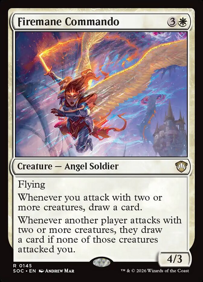 Comando Cabeleira de Fogo / Firemane Commando - Magic: The Gathering - MoxLand