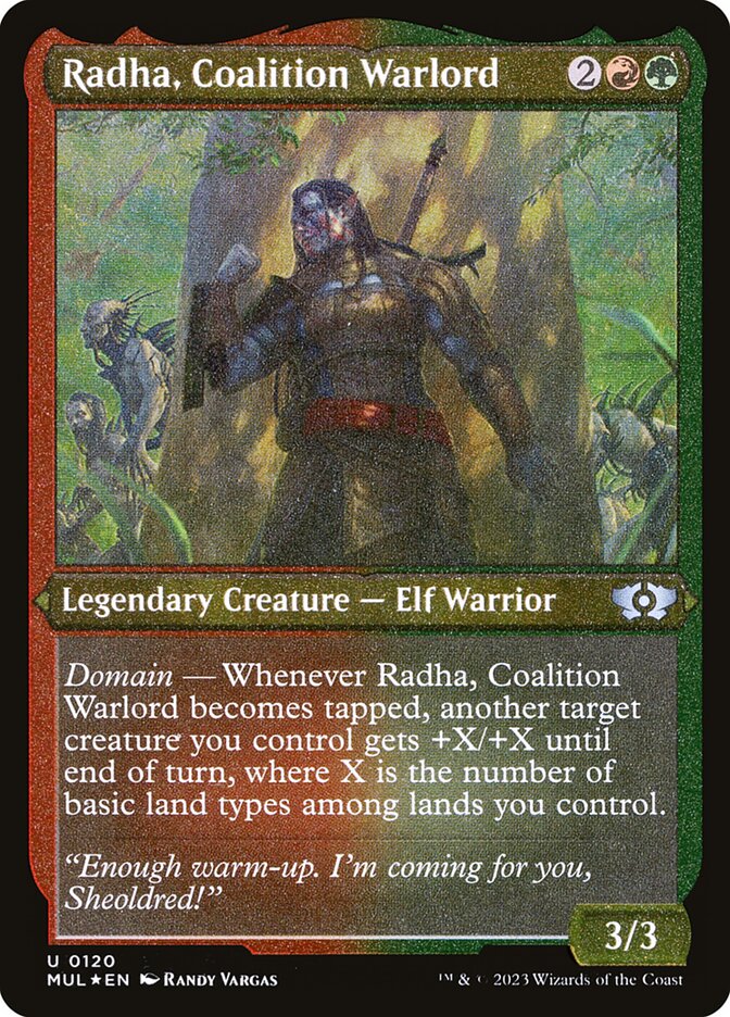 Radha, Senhora da Guerra da Coalizão / Radha, Coalition Warlord - Magic: The Gathering - MoxLand