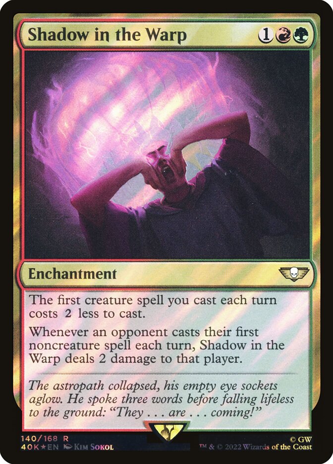 Sombra na Distorção / Shadow in the Warp - Magic: The Gathering - MoxLand