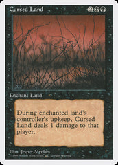 Terreno Amaldiçoado / Cursed Land - Magic: The Gathering - MoxLand