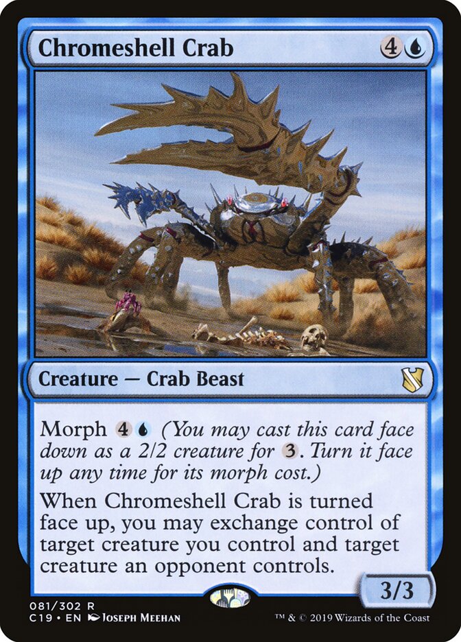 Caranguejo de Carapaça Cromada / Chromeshell Crab - Magic: The Gathering - MoxLand