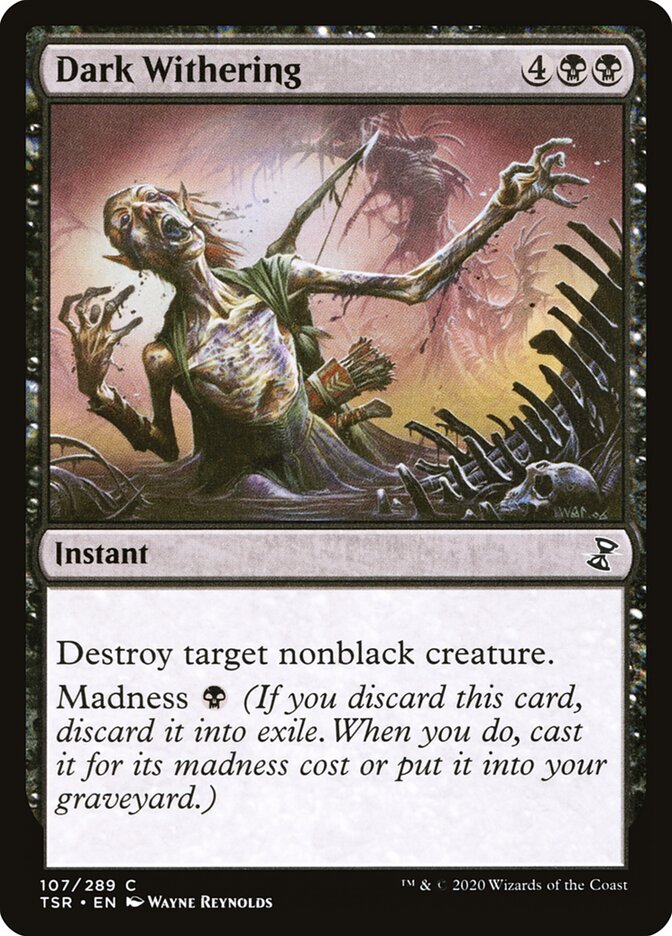 Definhamento Sombrio / Dark Withering - Magic: The Gathering - MoxLand