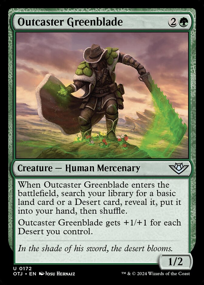 Laminaverde Renegado / Outcaster Greenblade - Magic: The Gathering - MoxLand