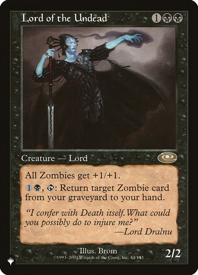 Senhor dos Mortos-vivos / Lord of the Undead - Magic: The Gathering - MoxLand