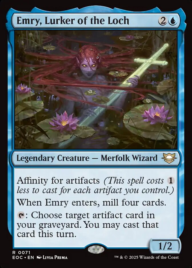 Emry, Espreitadora do Lago / Emry, Lurker of the Loch - Magic: The Gathering - MoxLand