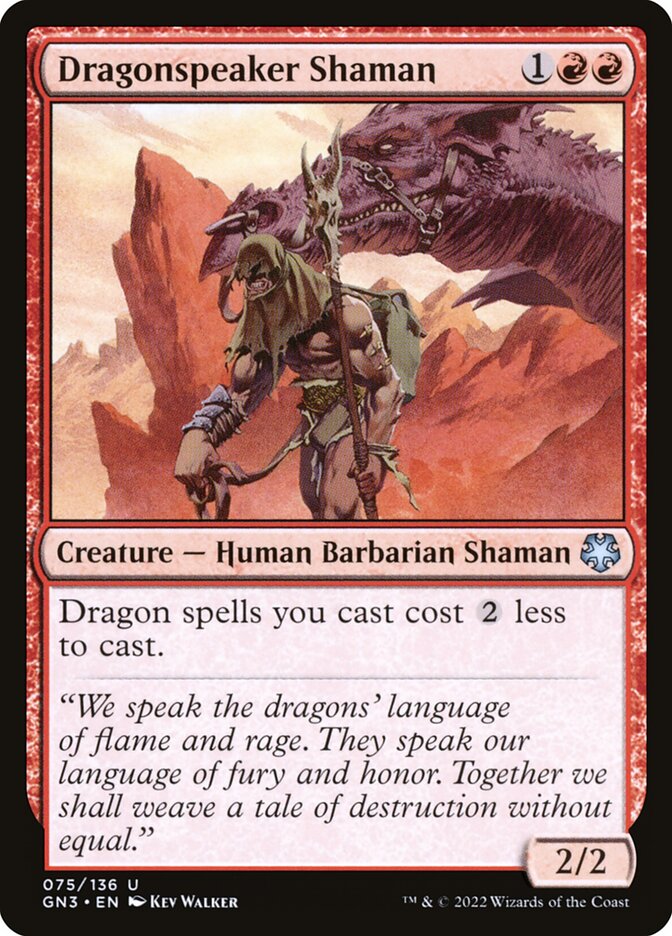 Xamã Dracontófilo / Dragonspeaker Shaman - Magic: The Gathering - MoxLand