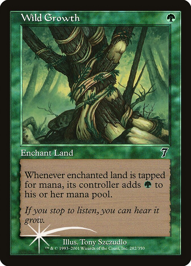 Crescimento Virente / Wild Growth - Magic: The Gathering - MoxLand