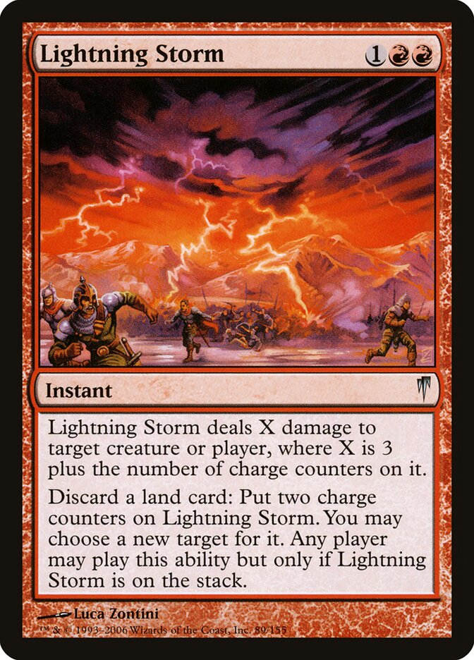 Tempestade Relampejante / Lightning Storm - Magic: The Gathering - MoxLand