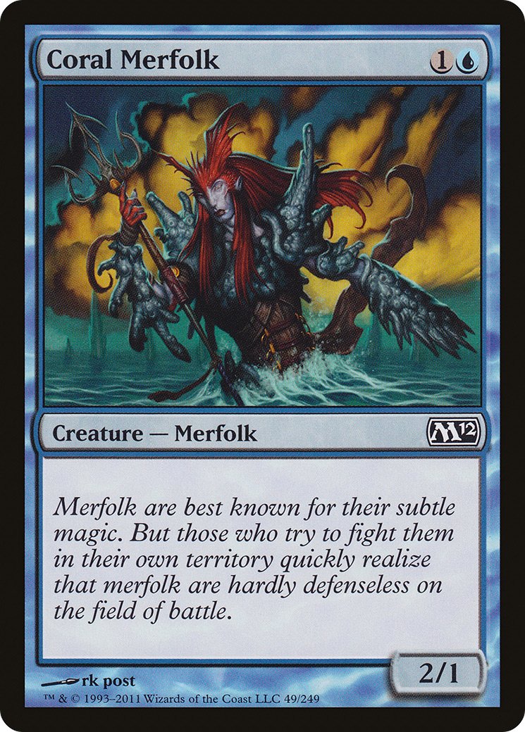 Tritões dos Corais / Coral Merfolk - Magic: The Gathering - MoxLand
