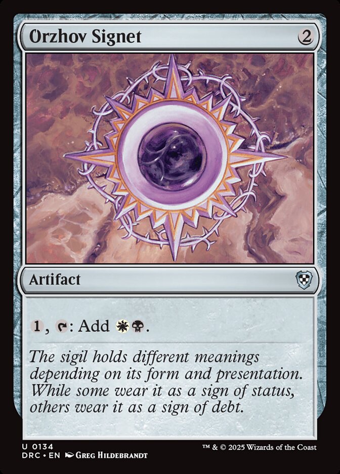 Sinete Orzhov / Orzhov Signet - Magic: The Gathering - MoxLand