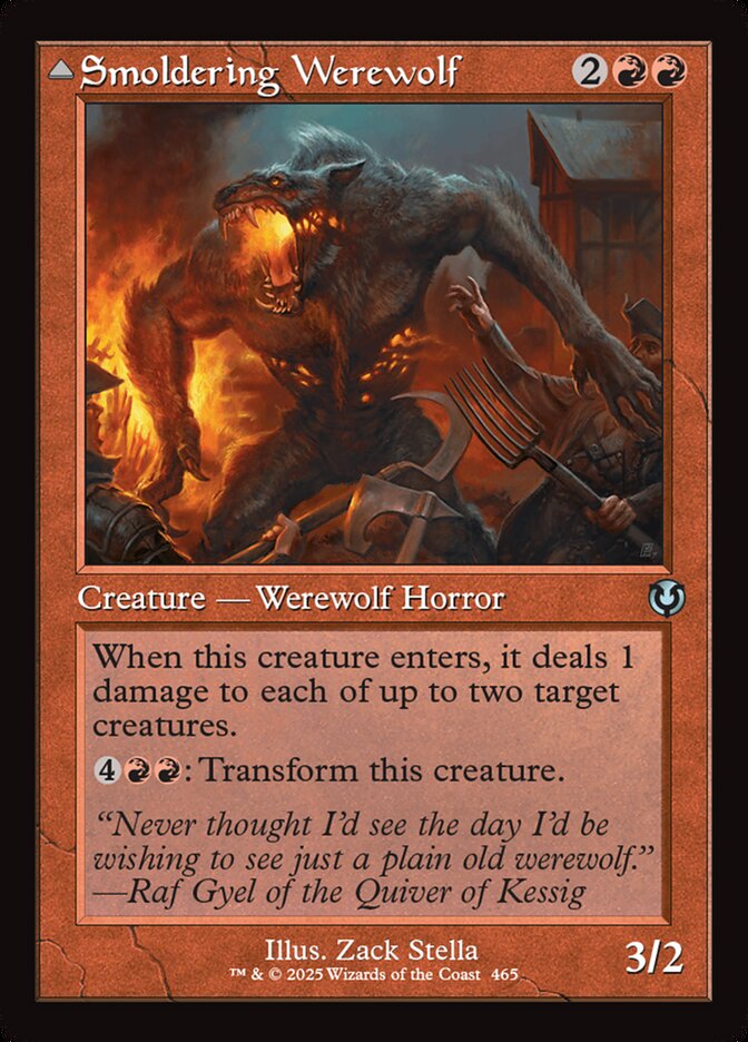 Lobisomem Ardente / Smoldering Werewolf - Magic: The Gathering - MoxLand