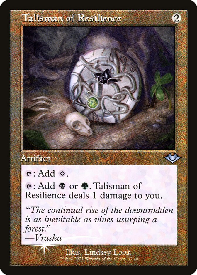 Talismã da Resiliência / Talisman of Resilience - Magic: The Gathering - MoxLand