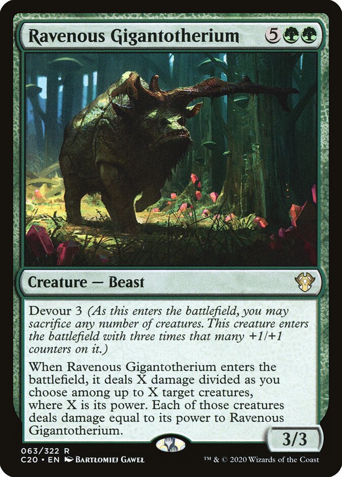 Gigantotério Voraz / Ravenous Gigantotherium - Magic: The Gathering - MoxLand