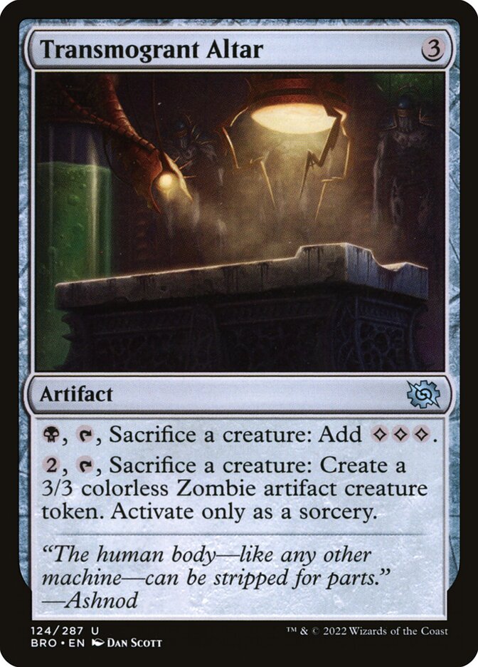 Altar Transmutador / Transmogrant Altar - Magic: The Gathering - MoxLand