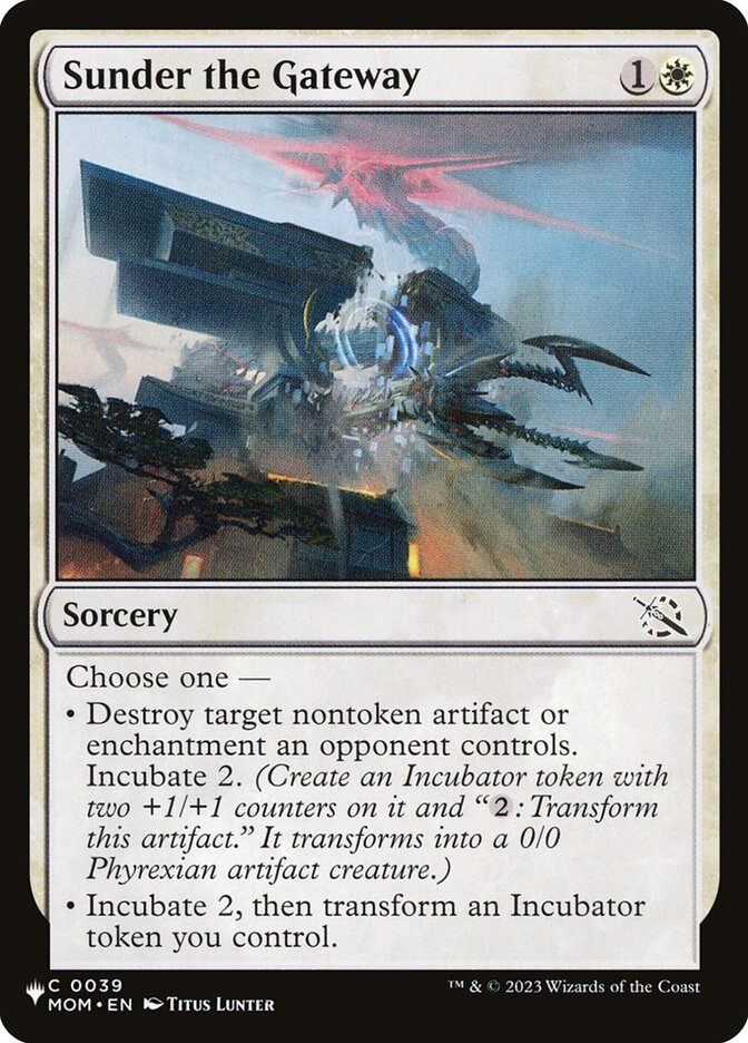 Fender o Portal / Sunder the Gateway - Magic: The Gathering - MoxLand
