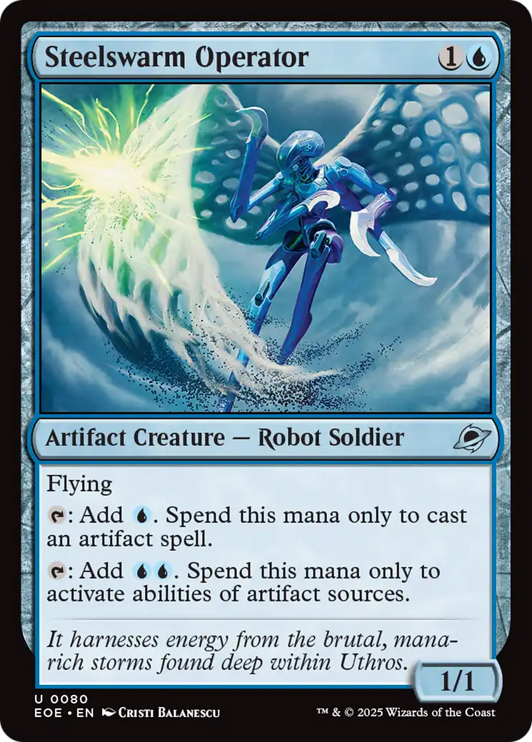 Operador do Enxame de Aço / Steelswarm Operator - Magic: The Gathering - MoxLand