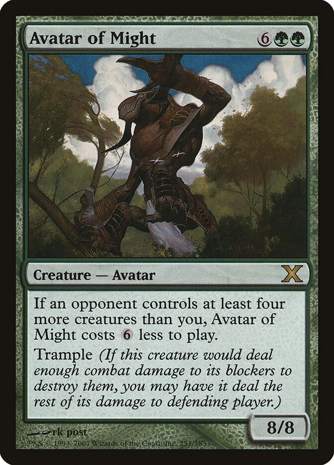 Avatar do Poder / Avatar of Might - Magic: The Gathering - MoxLand