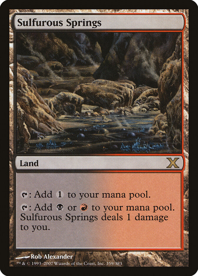 Fontes Sulfurosas / Sulfurous Springs - Magic: The Gathering - MoxLand