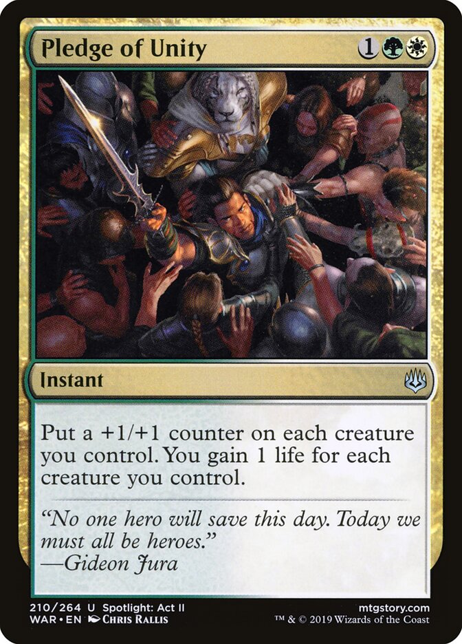 Promessa de Unidade / Pledge of Unity - Magic: The Gathering - MoxLand