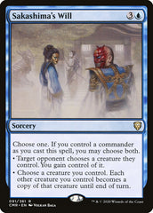 Vontade de Sakashima / Sakashima's Will - Magic: The Gathering - MoxLand