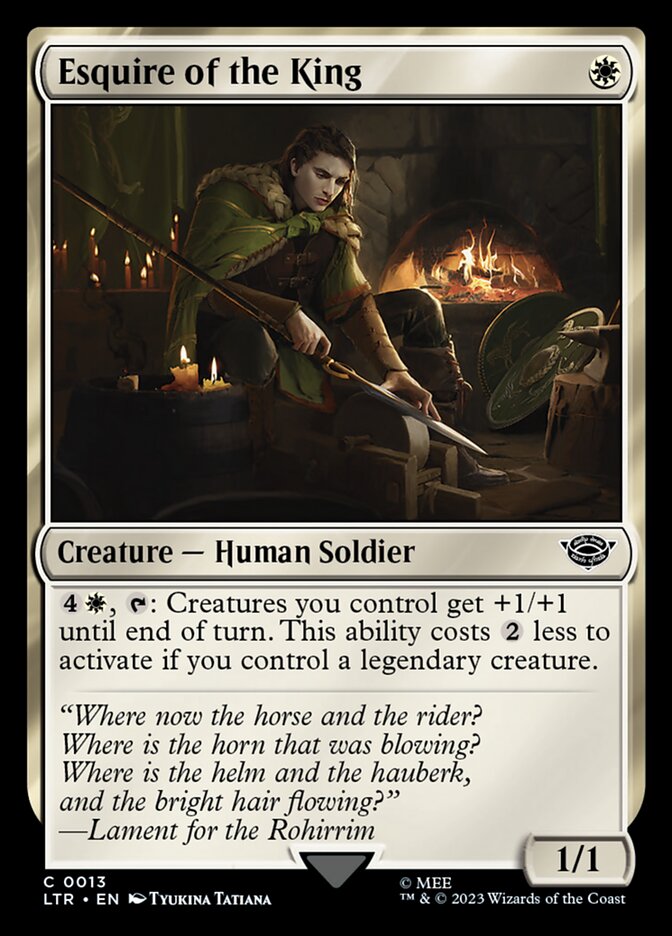 Escudeiro do Rei / Esquire of the King - Magic: The Gathering - MoxLand