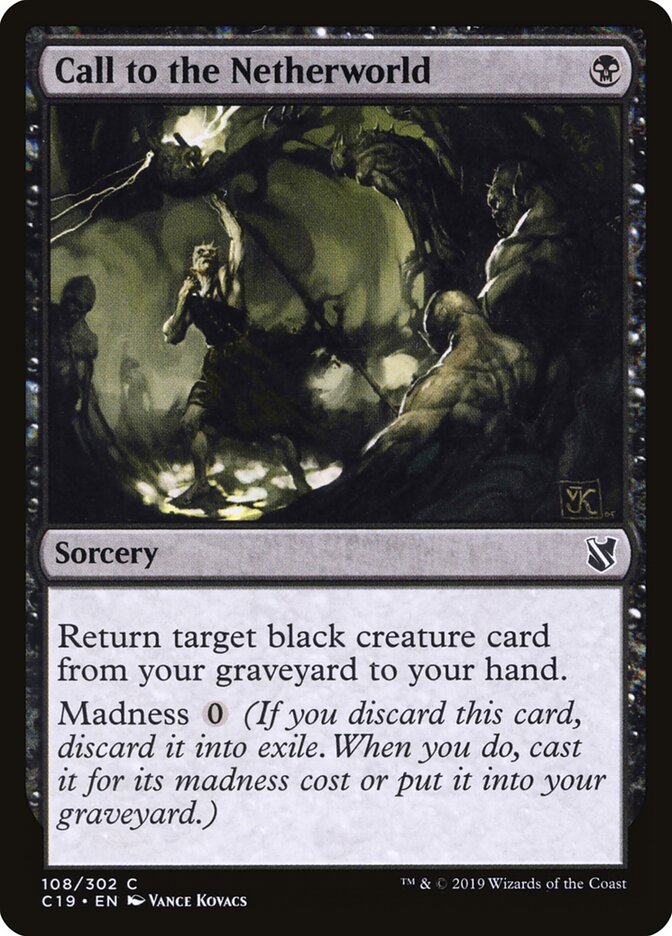 Chamado ao Mundo dos Mortos / Call to the Netherworld - Magic: The Gathering - MoxLand