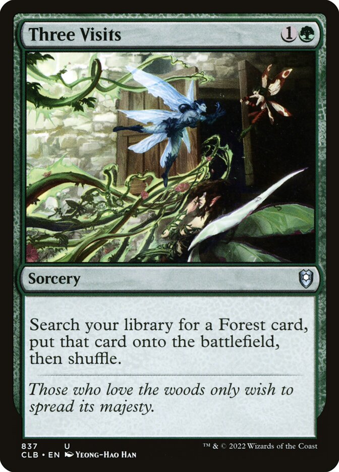 Três Visitas / Three Visits - Magic: The Gathering - MoxLand