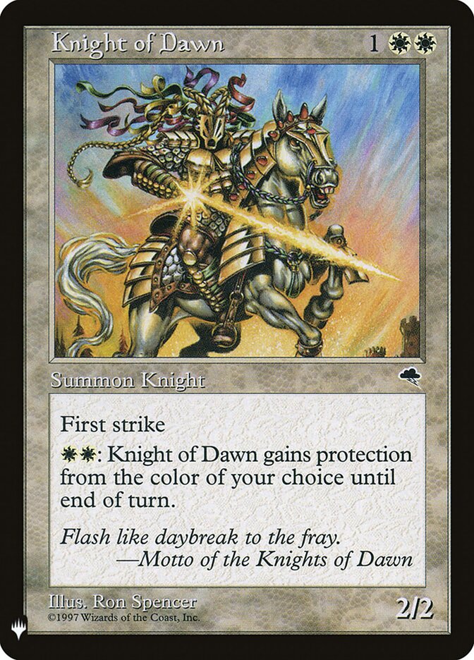 Cavaleiro do Alvorecer / Knight of Dawn - Magic: The Gathering - MoxLand