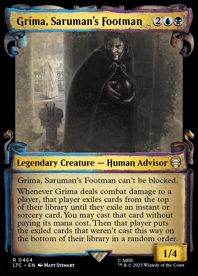 Gríma, Lacaio de Saruman / Gríma, Saruman's Footman - Magic: The Gathering - MoxLand