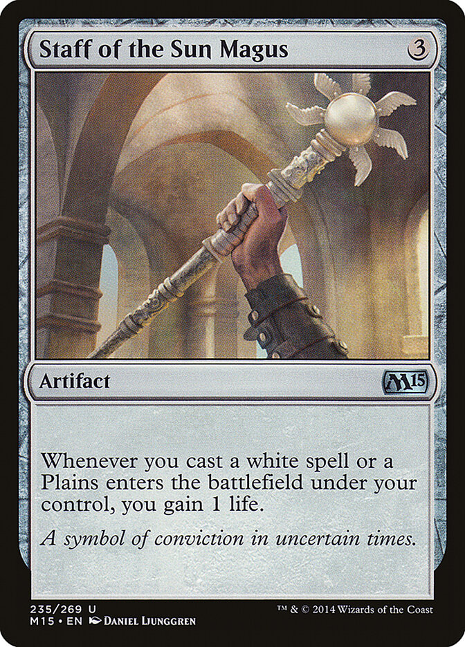 Cajado do Magus do Sol / Staff of the Sun Magus - Magic: The Gathering - MoxLand