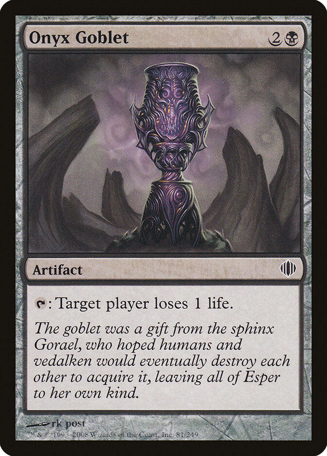 Cálice de Ônix / Onyx Goblet - Magic: The Gathering - MoxLand