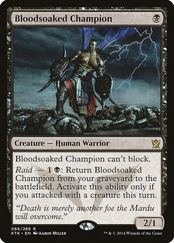 Campeão Banhado em Sangue / Bloodsoaked Champion - Magic: The Gathering - MoxLand