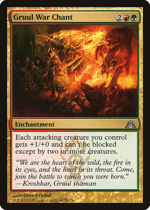 Cântico de Guerra Gruul / Gruul War Chant - Magic: The Gathering - MoxLand