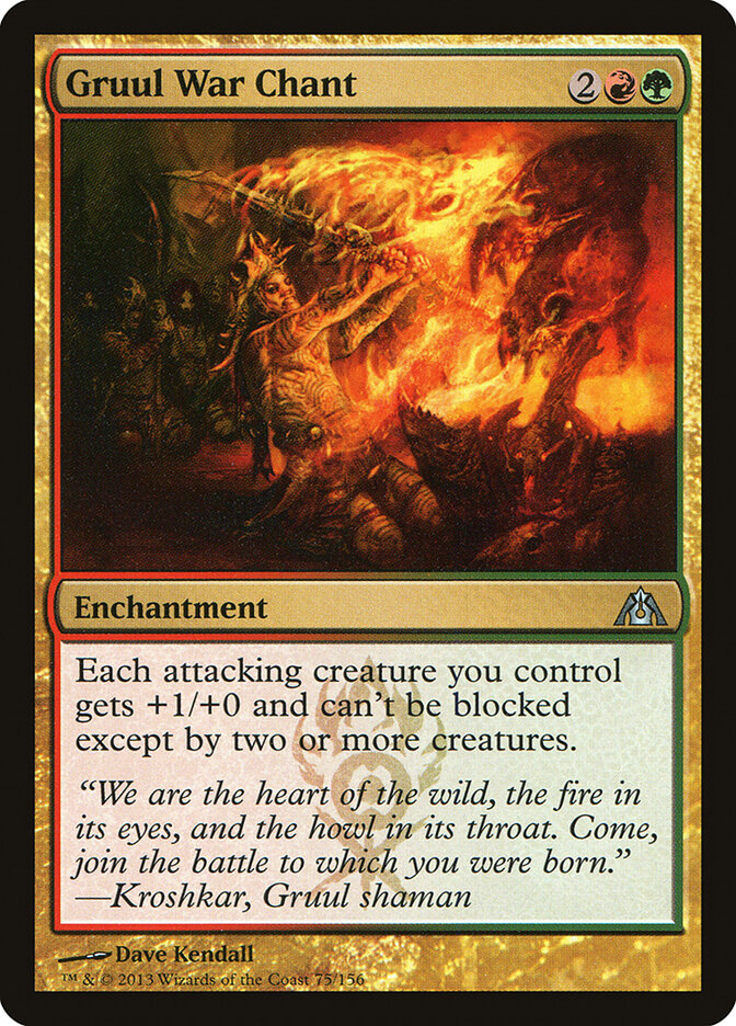 Cântico de Guerra Gruul / Gruul War Chant - Magic: The Gathering - MoxLand