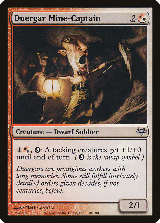 Capitão de Mina Duergar / Duergar Mine-Captain - Magic: The Gathering - MoxLand