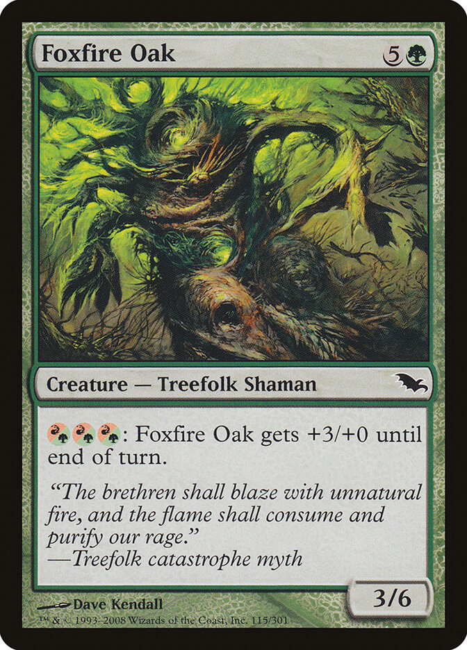 Carvalho do Fogo-Fátuo / Foxfire Oak - Magic: The Gathering - MoxLand