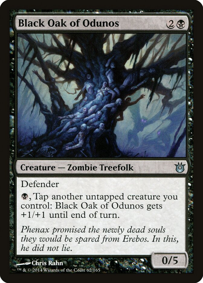 Carvalho Negro de Odunos / Black Oak of Odunos - Magic: The Gathering - MoxLand