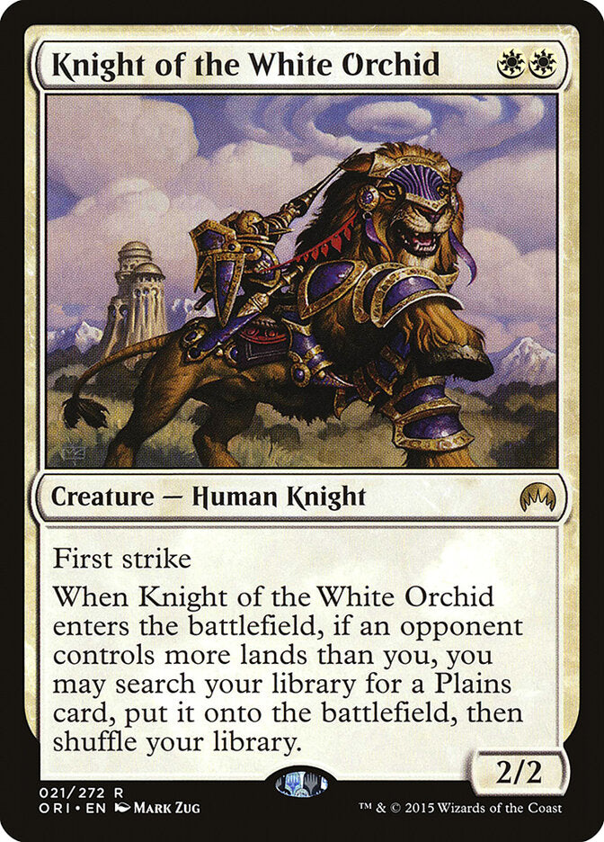 Cavaleiro da Orquídea Branca / Knight of the White Orchid - Magic: The Gathering - MoxLand