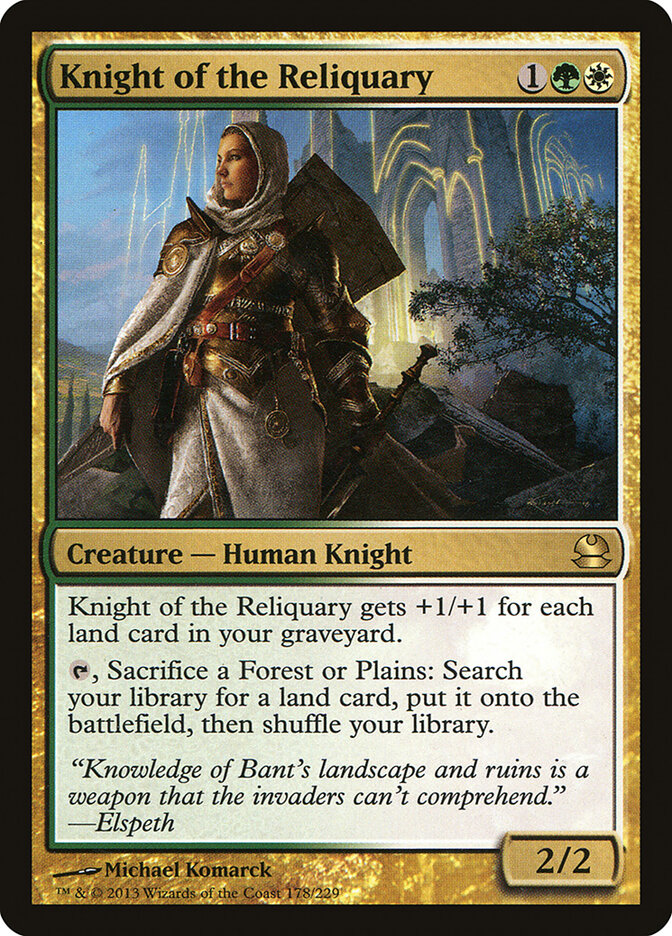 Cavaleiro do Relicário / Knight of the Reliquary - Magic: The Gathering - MoxLand