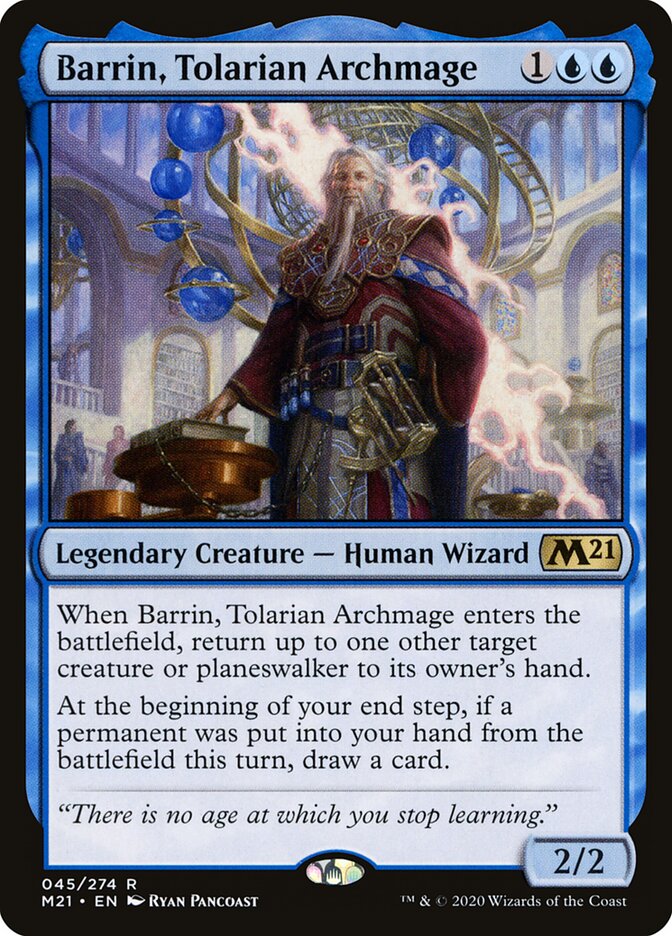Barrin, Arquimago Tolariano / Barrin, Tolarian Archmage - Magic: The Gathering - MoxLand