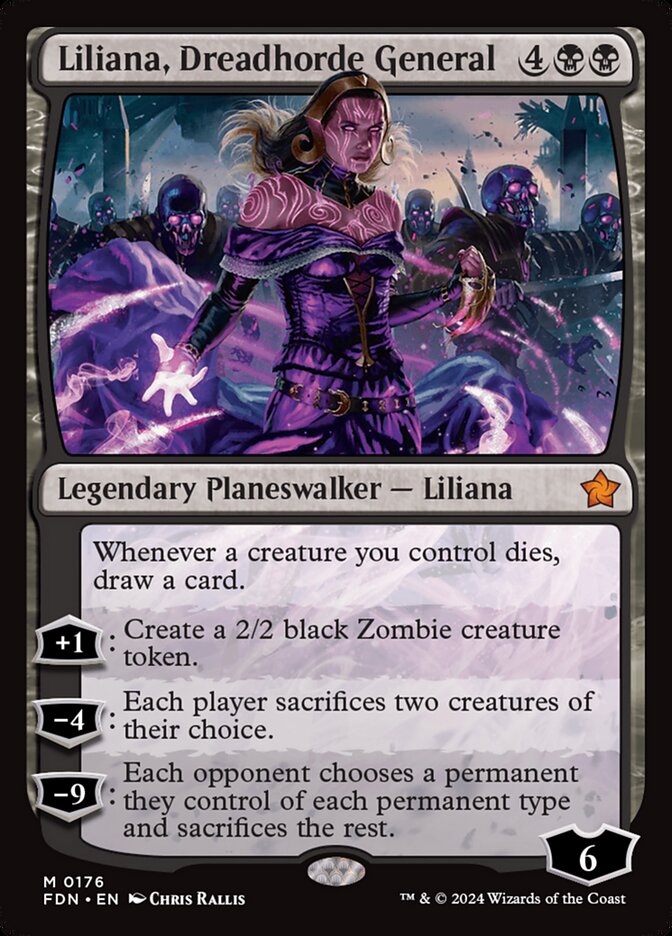 Liliana, General da Horda Medonha / Liliana, Dreadhorde General - Magic: The Gathering - MoxLand