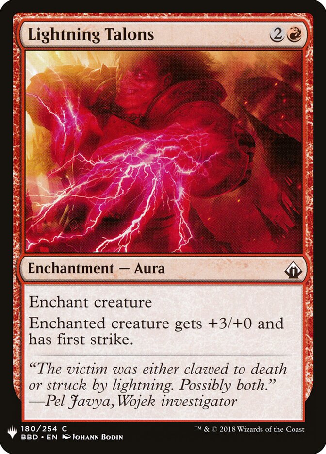 Garras de Relâmpago / Lightning Talons - Magic: The Gathering - MoxLand