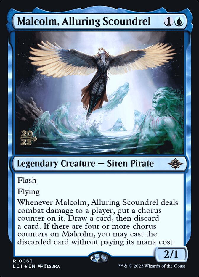 Malcolm, Canalha Fascinante / Malcolm, Alluring Scoundrel - Magic: The Gathering - MoxLand