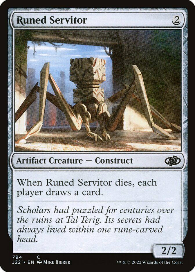 Serviçal Rúnico / Runed Servitor - Magic: The Gathering - MoxLand