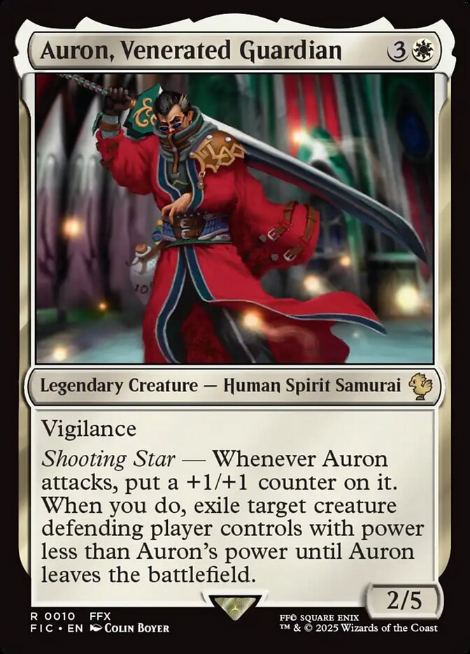Auron, Venerated Guardian - Magic: The Gathering - MoxLand