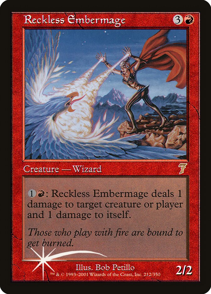 Mago Ígneo Imprudente / Reckless Embermage - Magic: The Gathering - MoxLand