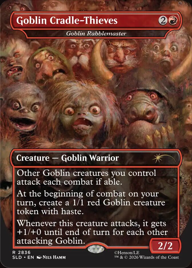 Goblin Líder da Plebe / Goblin Rabblemaster - Magic: The Gathering - MoxLand