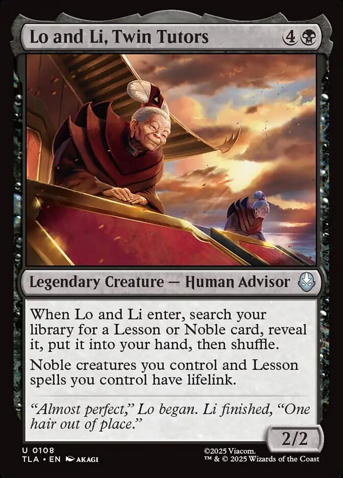 Lo e Li, Tutoras Gêmeas / Lo and Li, Twin Tutors - Magic: The Gathering - MoxLand