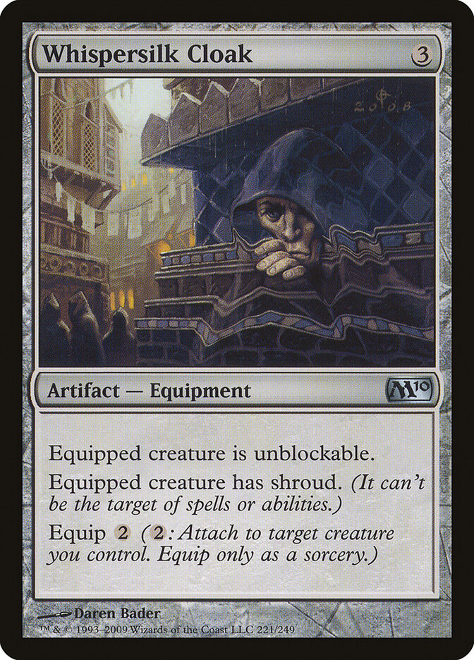 Manto de Seda Ruflante / Whispersilk Cloak - Magic: The Gathering - MoxLand