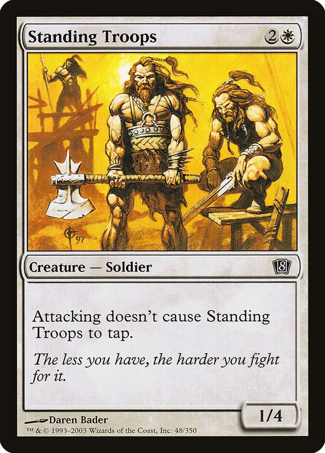 Tropas Posicionadas / Standing Troops - Magic: The Gathering - MoxLand